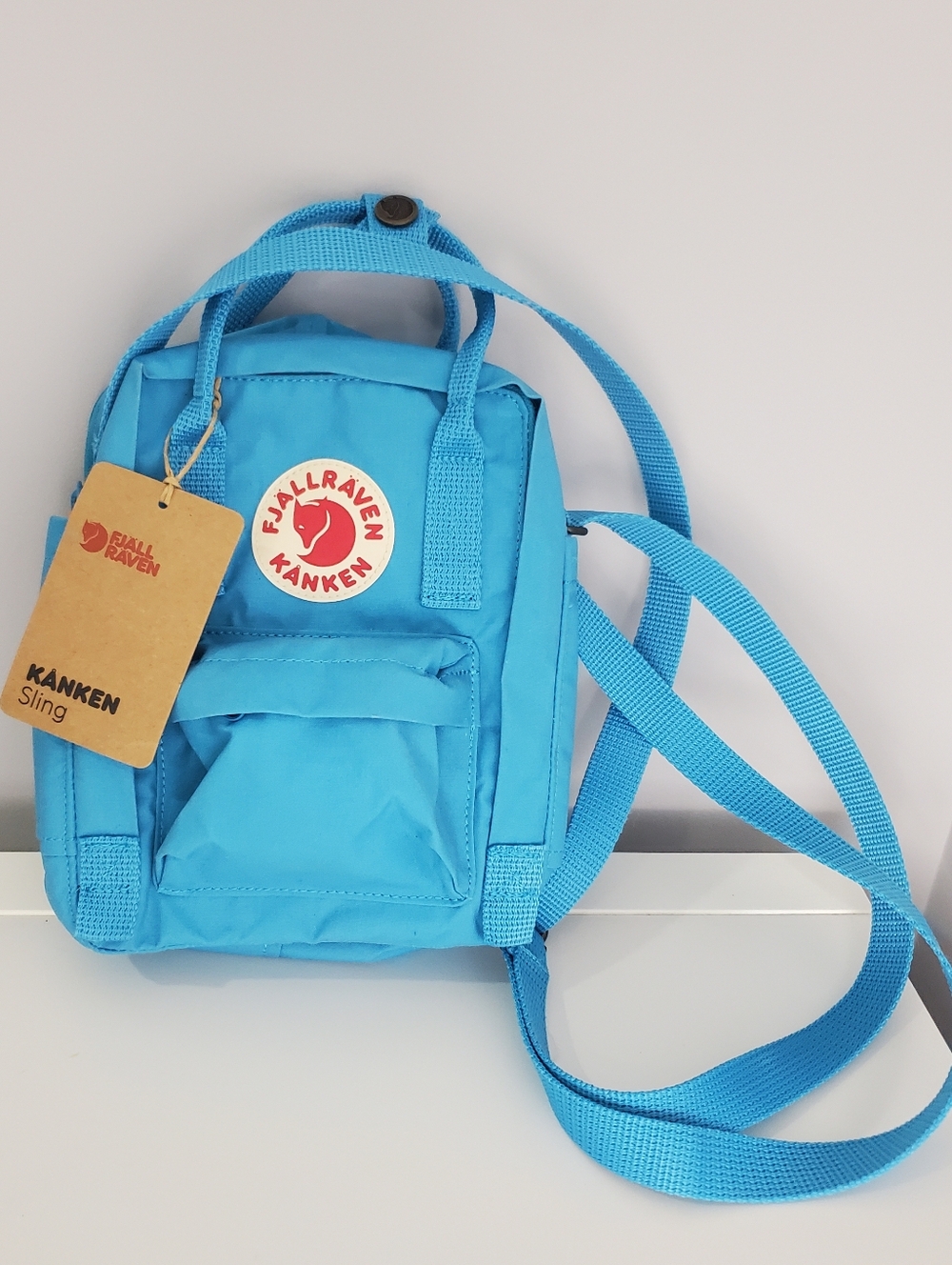 Fjallraven Kanken Sling Bag Deep Turquoise Blue Shoulder Style NWT